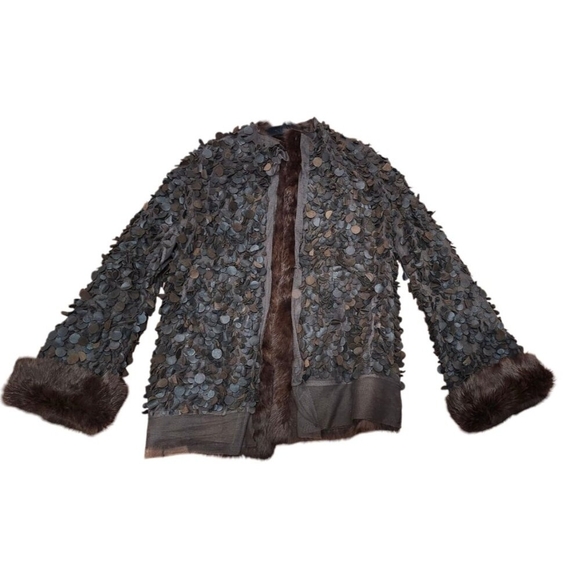 MAURIZIO PECORARO MILANG Reversible jacket made of natural rabbit fur  S… - Picture 4 of 16
